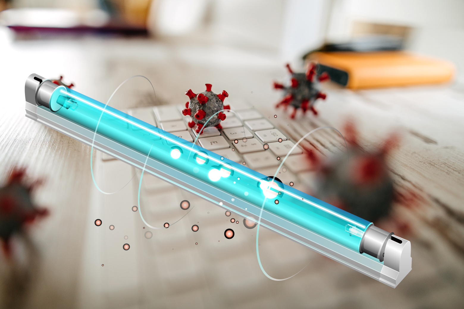 Mercury UV lamp for varnish